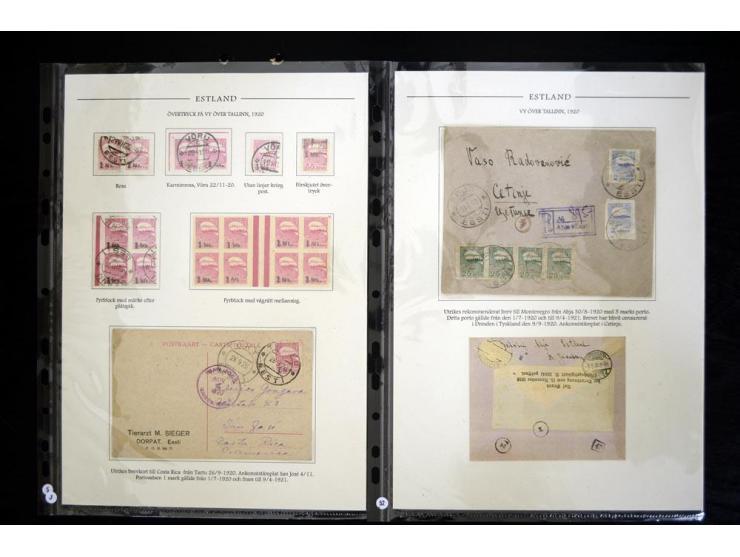 1918/41, hochinteressante Ausstellungssammlung, alle Ausgaben sehr spezialisiert nach Auflagen, Farben, Stempeln, usw. gesamm