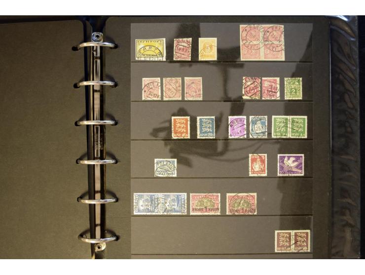 1918/40, interessante ungebrauchte/postfrische und gestempelte Sammlung mit vielen besseren Werten dabei Mi.-Nr. 46-47A/B ges