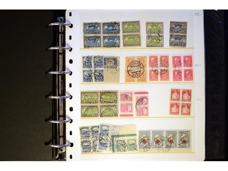 1918/40, interessante ungebrauchte/postfrische und gestempelte Sammlung mit vielen besseren Werten dabei Mi.-Nr. 46-47A/B ges