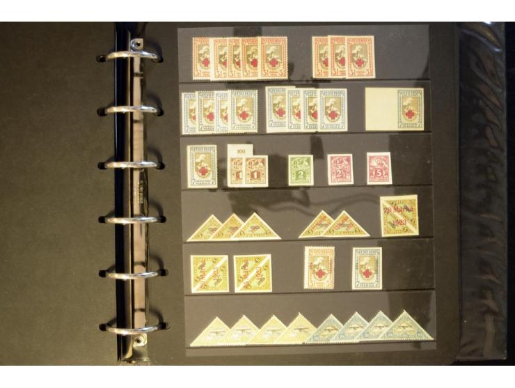 1918/40, interessante ungebrauchte/postfrische und gestempelte Sammlung mit vielen besseren Werten dabei Mi.-Nr. 46-47A/B ges