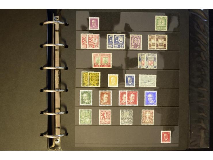 1918/40, interessante ungebrauchte/postfrische und gestempelte Sammlung mit vielen besseren Werten dabei Mi.-Nr. 46-47A/B ges