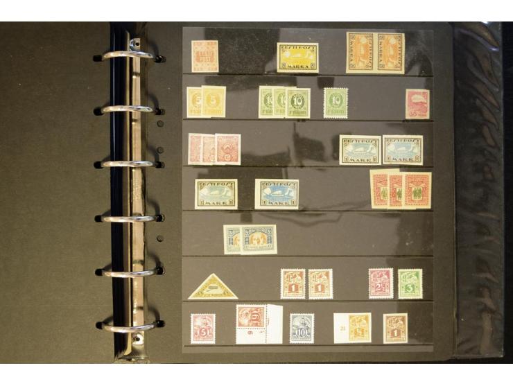 1918/40, interessante ungebrauchte/postfrische und gestempelte Sammlung mit vielen besseren Werten dabei Mi.-Nr. 46-47A/B ges