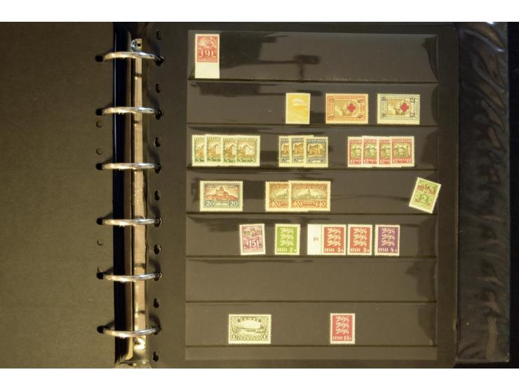 1918/40, interessante ungebrauchte/postfrische und gestempelte Sammlung mit vielen besseren Werten dabei Mi.-Nr. 46-47A/B ges