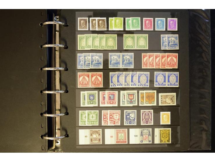 1918/40, interessante ungebrauchte/postfrische und gestempelte Sammlung mit vielen besseren Werten dabei Mi.-Nr. 46-47A/B ges