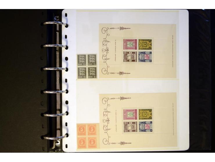 1918/40, interessante ungebrauchte/postfrische und gestempelte Sammlung mit vielen besseren Werten dabei Mi.-Nr. 46-47A/B ges