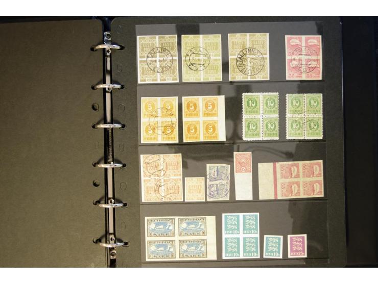 1918/40, interessante ungebrauchte/postfrische und gestempelte Sammlung mit vielen besseren Werten dabei Mi.-Nr. 46-47A/B ges