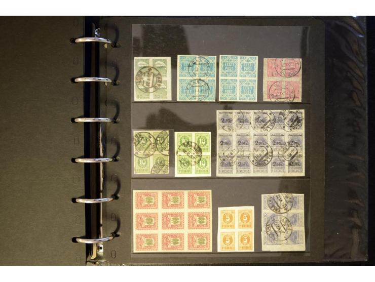 1918/40, interessante ungebrauchte/postfrische und gestempelte Sammlung mit vielen besseren Werten dabei Mi.-Nr. 46-47A/B ges
