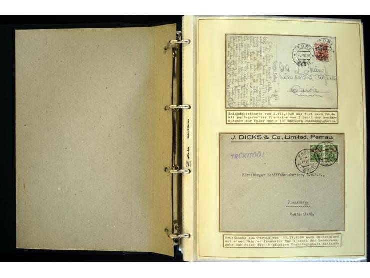 1920/40, sehr schöne ungebrauchte/postfrische und gestempelte Sammlung mit Farbvarianten, Plattenfehlern, Einheiten, mehr als