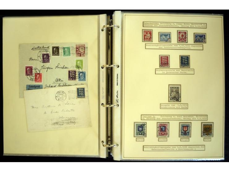1920/40, sehr schöne ungebrauchte/postfrische und gestempelte Sammlung mit Farbvarianten, Plattenfehlern, Einheiten, mehr als