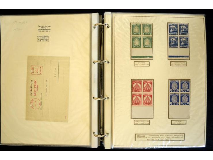 1920/40, sehr schöne ungebrauchte/postfrische und gestempelte Sammlung mit Farbvarianten, Plattenfehlern, Einheiten, mehr als