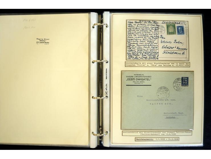 1920/40, sehr schöne ungebrauchte/postfrische und gestempelte Sammlung mit Farbvarianten, Plattenfehlern, Einheiten, mehr als