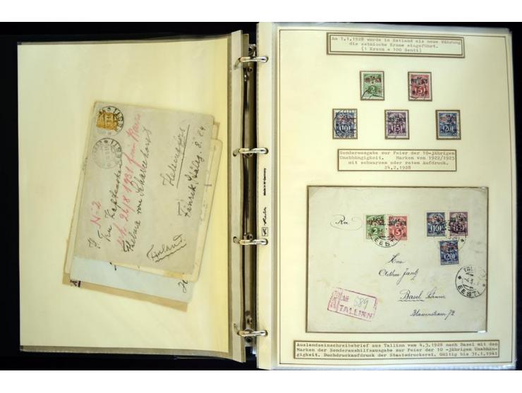 1920/40, sehr schöne ungebrauchte/postfrische und gestempelte Sammlung mit Farbvarianten, Plattenfehlern, Einheiten, mehr als