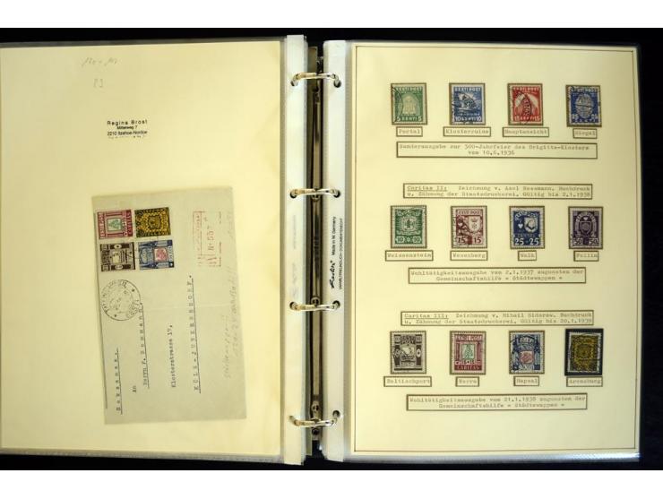 1920/40, sehr schöne ungebrauchte/postfrische und gestempelte Sammlung mit Farbvarianten, Plattenfehlern, Einheiten, mehr als