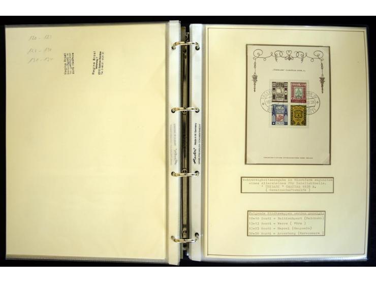 1920/40, sehr schöne ungebrauchte/postfrische und gestempelte Sammlung mit Farbvarianten, Plattenfehlern, Einheiten, mehr als