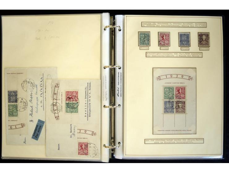 1920/40, sehr schöne ungebrauchte/postfrische und gestempelte Sammlung mit Farbvarianten, Plattenfehlern, Einheiten, mehr als