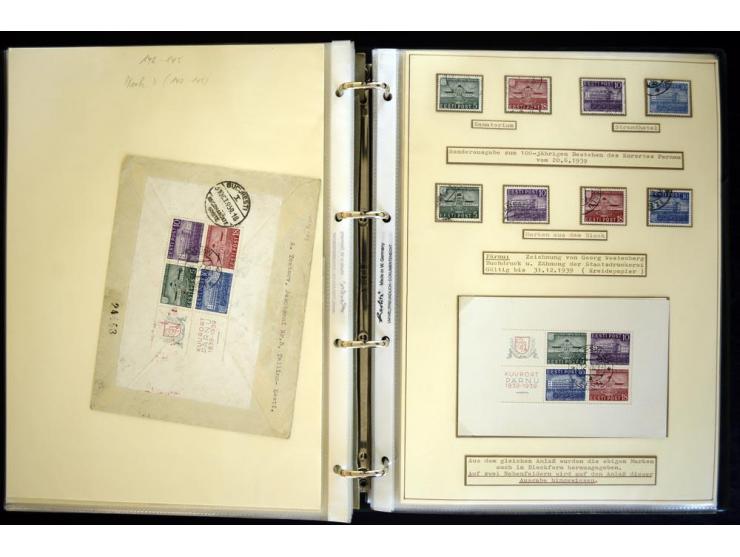 1920/40, sehr schöne ungebrauchte/postfrische und gestempelte Sammlung mit Farbvarianten, Plattenfehlern, Einheiten, mehr als