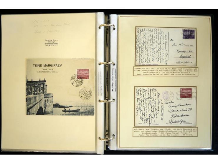 1920/40, sehr schöne ungebrauchte/postfrische und gestempelte Sammlung mit Farbvarianten, Plattenfehlern, Einheiten, mehr als