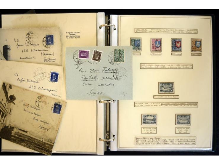 1920/40, sehr schöne ungebrauchte/postfrische und gestempelte Sammlung mit Farbvarianten, Plattenfehlern, Einheiten, mehr als