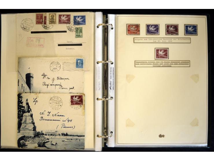 1920/40, sehr schöne ungebrauchte/postfrische und gestempelte Sammlung mit Farbvarianten, Plattenfehlern, Einheiten, mehr als