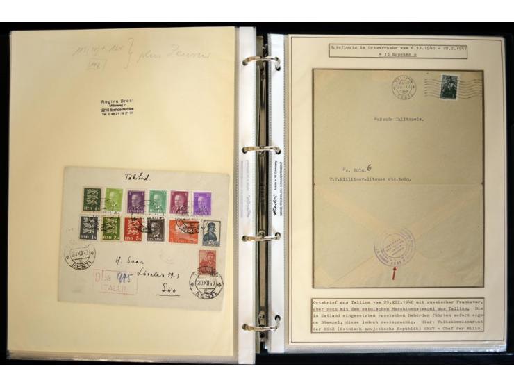 1920/40, sehr schöne ungebrauchte/postfrische und gestempelte Sammlung mit Farbvarianten, Plattenfehlern, Einheiten, mehr als