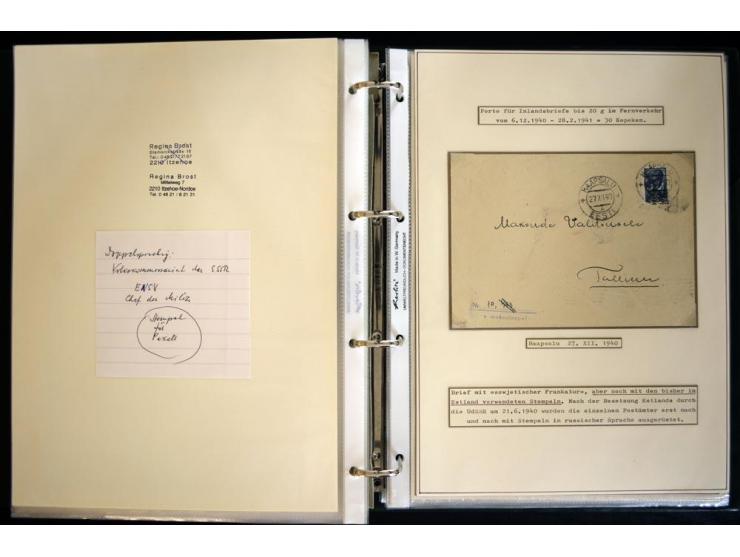 1920/40, sehr schöne ungebrauchte/postfrische und gestempelte Sammlung mit Farbvarianten, Plattenfehlern, Einheiten, mehr als