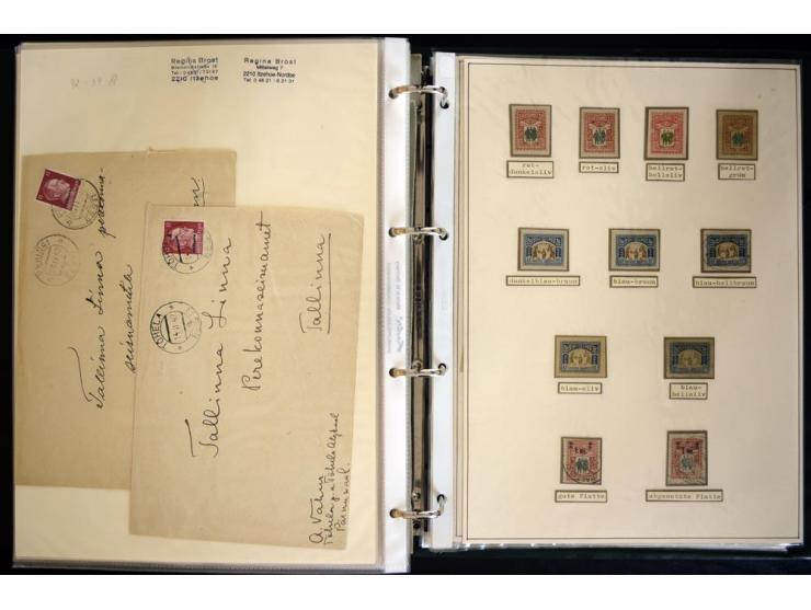 1920/40, sehr schöne ungebrauchte/postfrische und gestempelte Sammlung mit Farbvarianten, Plattenfehlern, Einheiten, mehr als