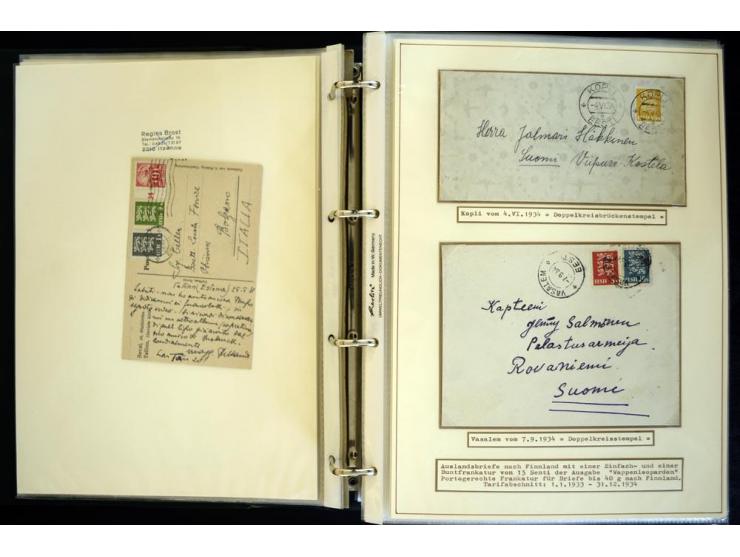 1920/40, sehr schöne ungebrauchte/postfrische und gestempelte Sammlung mit Farbvarianten, Plattenfehlern, Einheiten, mehr als