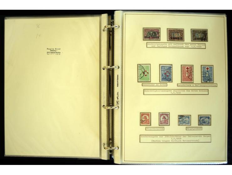 1920/40, sehr schöne ungebrauchte/postfrische und gestempelte Sammlung mit Farbvarianten, Plattenfehlern, Einheiten, mehr als