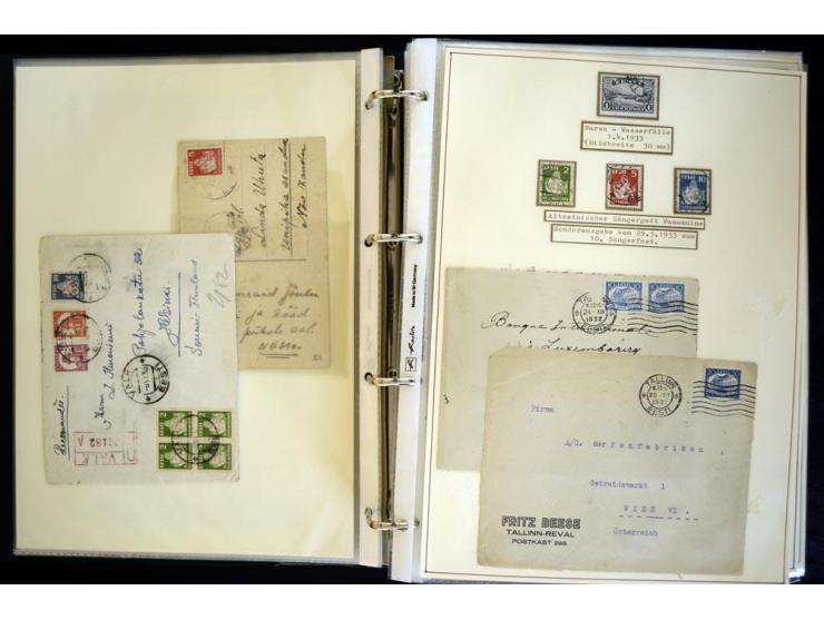 1920/40, sehr schöne ungebrauchte/postfrische und gestempelte Sammlung mit Farbvarianten, Plattenfehlern, Einheiten, mehr als