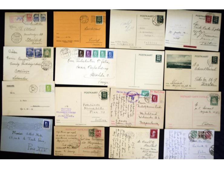 1917/44, hochinteressante Sammlung von über 260 Briefen und Karten, dabei Drucksachen, provisorische R-Zettel und Entwertunge