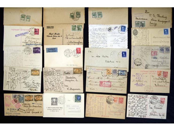 1917/44, hochinteressante Sammlung von über 260 Briefen und Karten, dabei Drucksachen, provisorische R-Zettel und Entwertunge