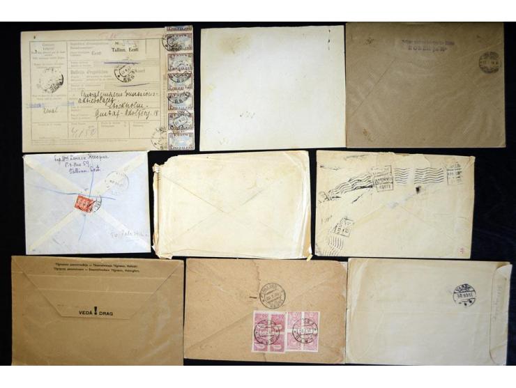 1917/44, hochinteressante Sammlung von über 260 Briefen und Karten, dabei Drucksachen, provisorische R-Zettel und Entwertunge
