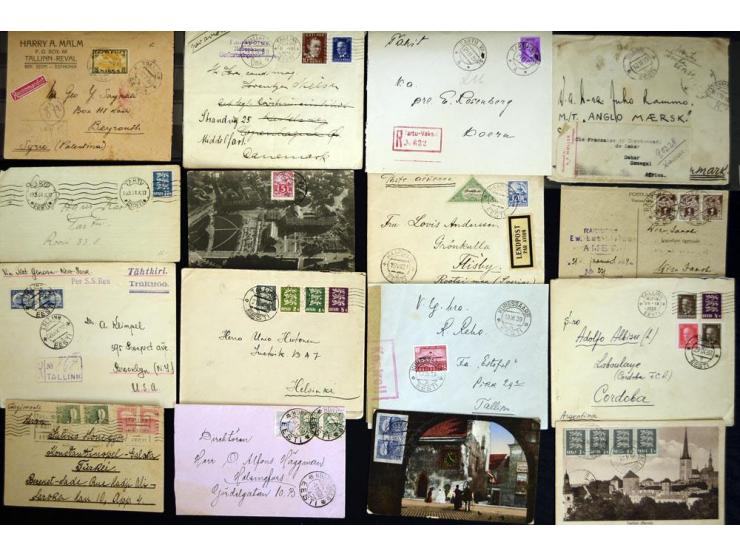1917/44, hochinteressante Sammlung von über 260 Briefen und Karten, dabei Drucksachen, provisorische R-Zettel und Entwertunge