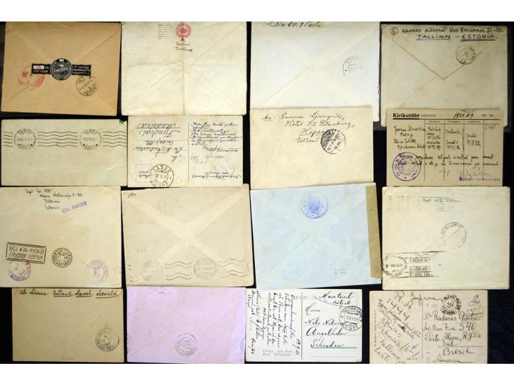 1917/44, hochinteressante Sammlung von über 260 Briefen und Karten, dabei Drucksachen, provisorische R-Zettel und Entwertunge