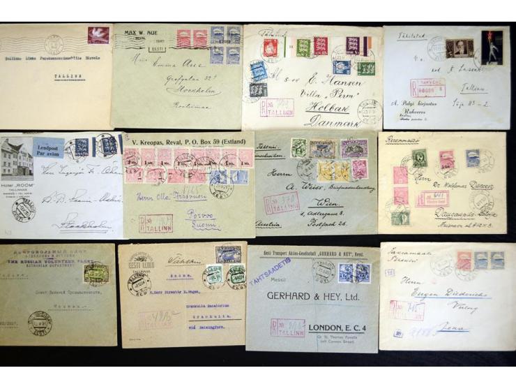 1917/44, hochinteressante Sammlung von über 260 Briefen und Karten, dabei Drucksachen, provisorische R-Zettel und Entwertunge