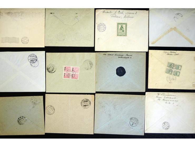 1917/44, hochinteressante Sammlung von über 260 Briefen und Karten, dabei Drucksachen, provisorische R-Zettel und Entwertunge