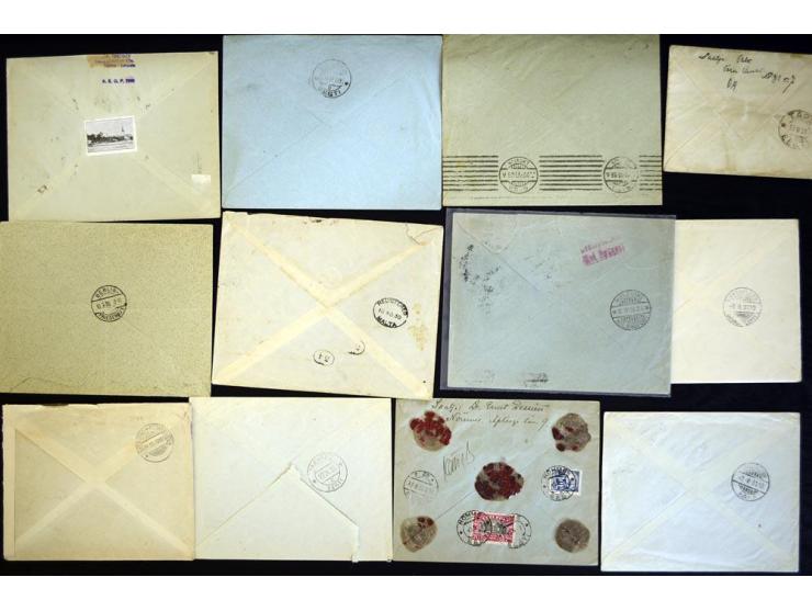 1917/44, hochinteressante Sammlung von über 260 Briefen und Karten, dabei Drucksachen, provisorische R-Zettel und Entwertunge
