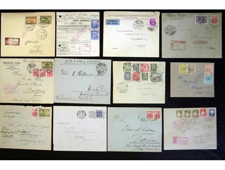 1917/44, hochinteressante Sammlung von über 260 Briefen und Karten, dabei Drucksachen, provisorische R-Zettel und Entwertunge