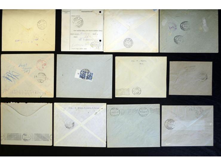 1917/44, hochinteressante Sammlung von über 260 Briefen und Karten, dabei Drucksachen, provisorische R-Zettel und Entwertunge