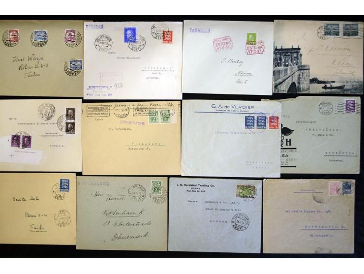1917/44, hochinteressante Sammlung von über 260 Briefen und Karten, dabei Drucksachen, provisorische R-Zettel und Entwertunge