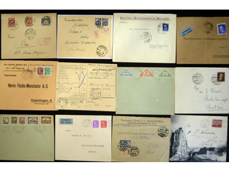 1917/44, hochinteressante Sammlung von über 260 Briefen und Karten, dabei Drucksachen, provisorische R-Zettel und Entwertunge