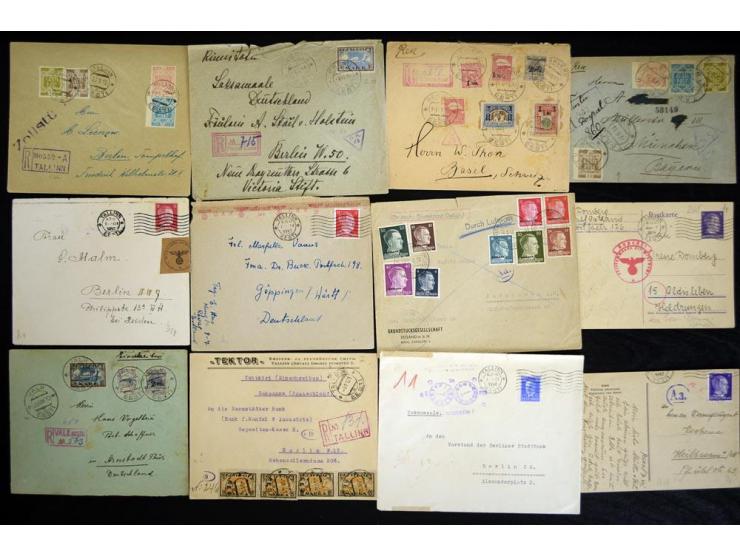 1919/43, interessante Partie von 26 Zensubriefen, meist gute Erhaltung
