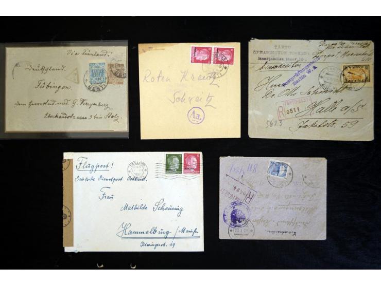 1919/43, interessante Partie von 26 Zensubriefen, meist gute Erhaltung