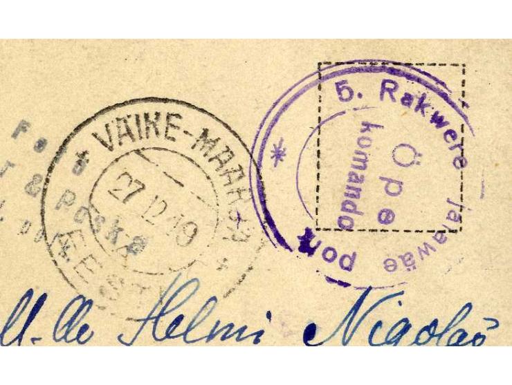 ESTNISCHER FREIHEITSKRIEG 1918/20: Interessante Partie von 14 Briefen und Karten, dabei einige bessere, gute Erhaltung