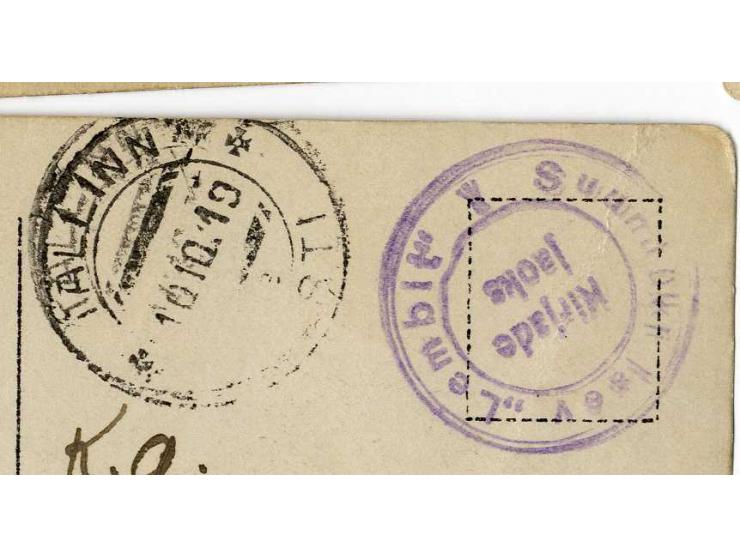 ESTNISCHER FREIHEITSKRIEG 1918/20: Interessante Partie von 14 Briefen und Karten, dabei einige bessere, gute Erhaltung