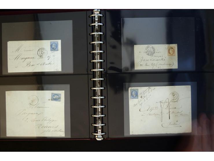 1860/62, collection with rouletted 1860, 10 kop. rose unused, 1865, 5 p. brown-lilac unused (6) single examples in varying sh