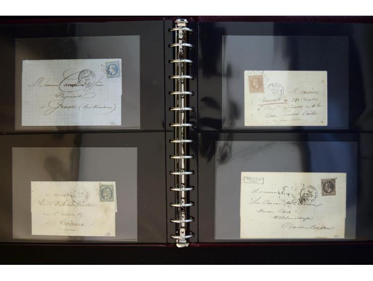 1860/62, collection with rouletted 1860, 10 kop. rose unused, 1865, 5 p. brown-lilac unused (6) single examples in varying sh