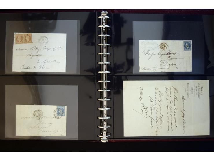 1860/62, collection with rouletted 1860, 10 kop. rose unused, 1865, 5 p. brown-lilac unused (6) single examples in varying sh
