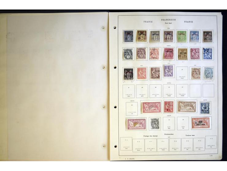 1849/1934, ungebrauchte und gestempelte Sammlung mit guten Ausgaben wie Mi.-Nr. 128-35, Porto sowie etwas Kolonien und Auslan
