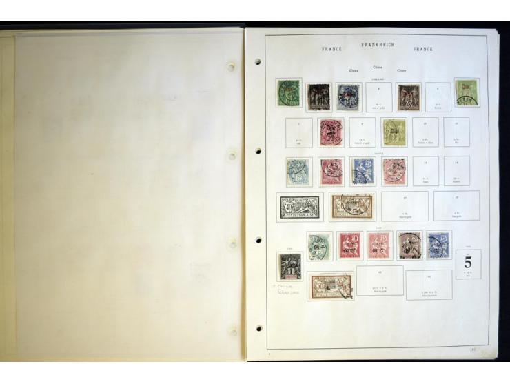 1849/1934, ungebrauchte und gestempelte Sammlung mit guten Ausgaben wie Mi.-Nr. 128-35, Porto sowie etwas Kolonien und Auslan